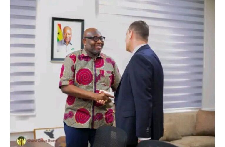 COCOBOD CEO Reaffirms Commitment to Sustainable Cocoa Industry in Meeting with Barry Callebaut Boss